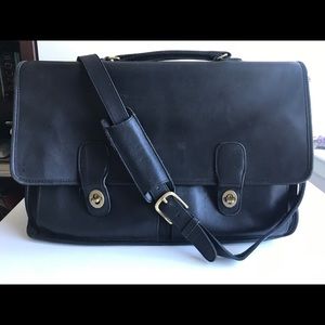 Vintage COACH Men’s Black Leather Bag